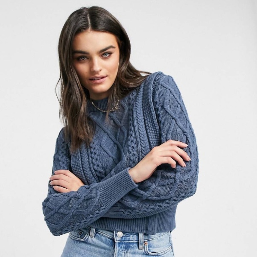 Cable knit sweater